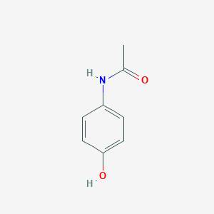 Strukturbild von Paracetamol