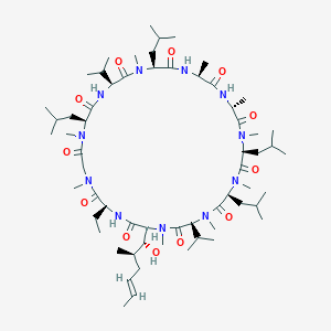 Strukturbild von Ciclosporin