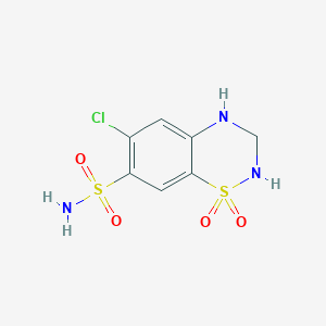 Strukturbild von Hydrochlorothiazid