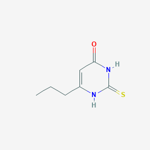 Strukturbild von Propylthiouracil