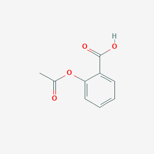 Strukturbild von Acetylsalicylsäure